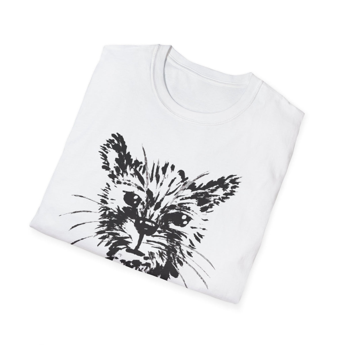 Black & White Cheetah Unisex T-Shirt | Original Art