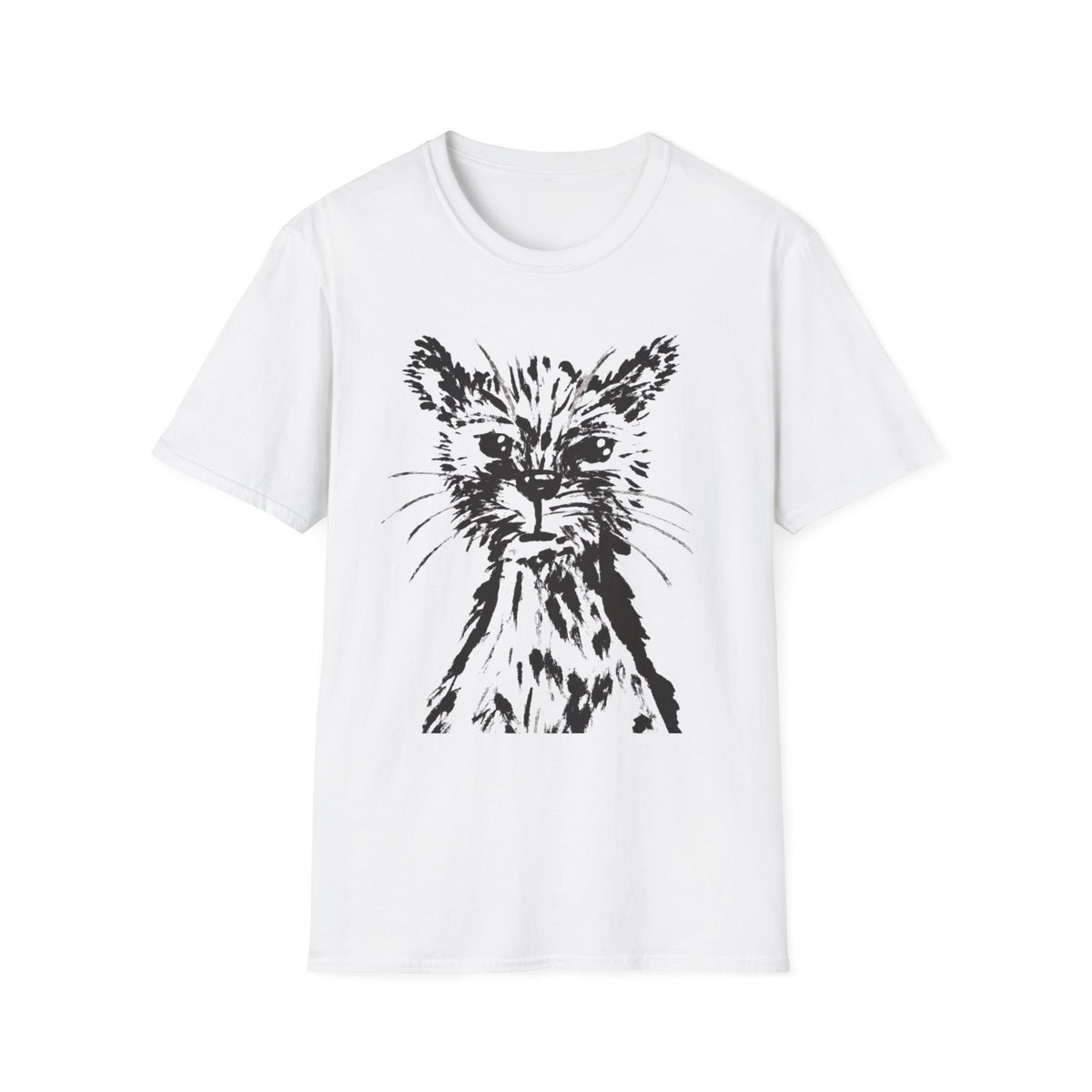 Black & White Cheetah Unisex T-Shirt | Original Art