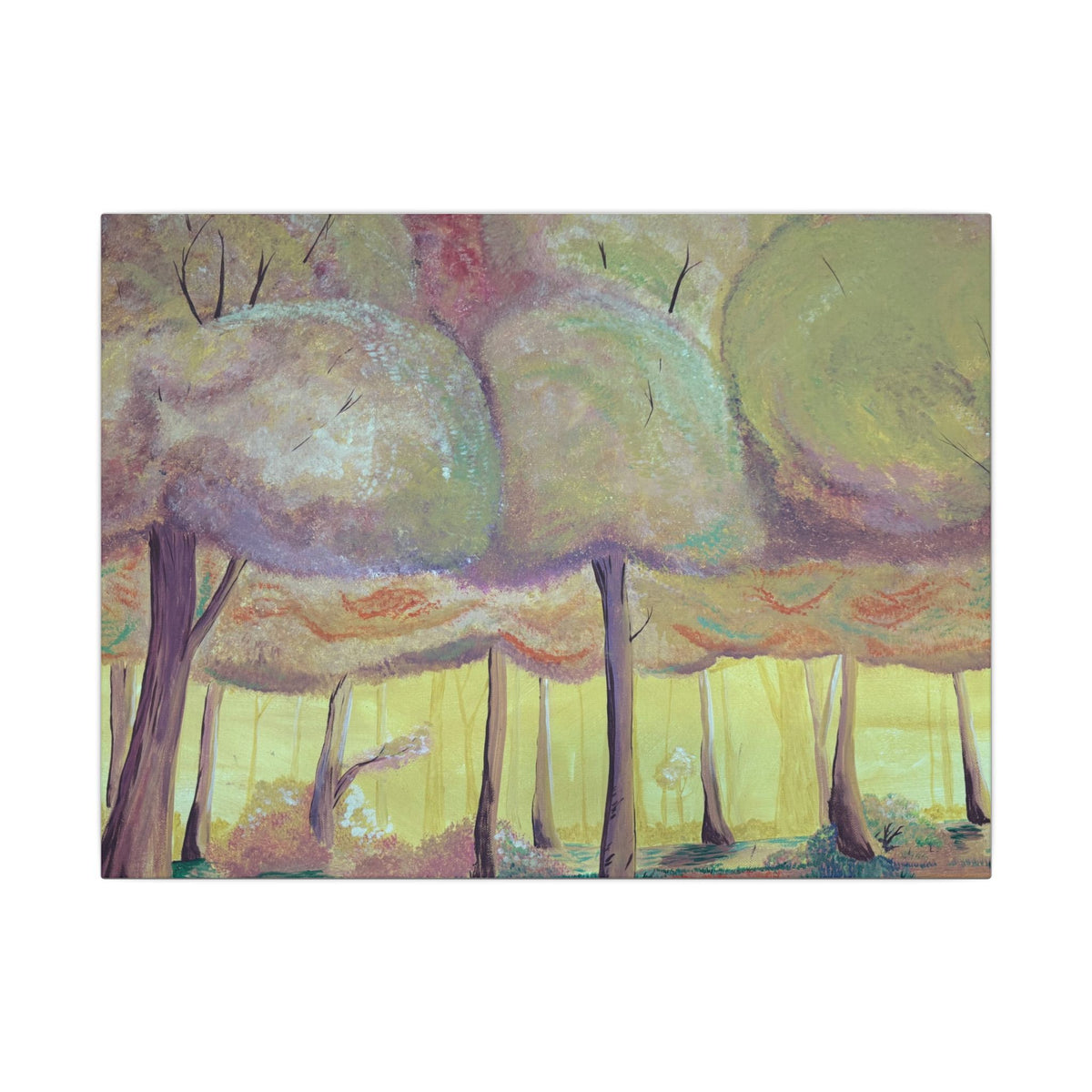 Horizontal Canvas Print, 10×8" to 24×20" Autumn Trees| Original Art