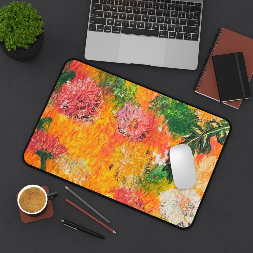 Bright floral Desk Mat